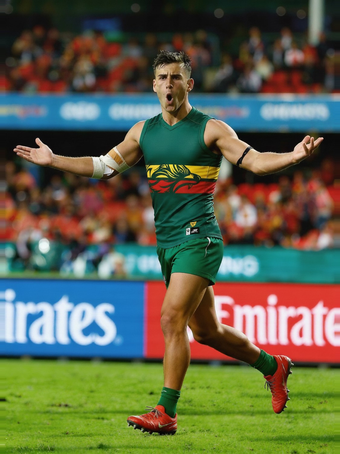 Nick Daicos in a Tasmania guernsey